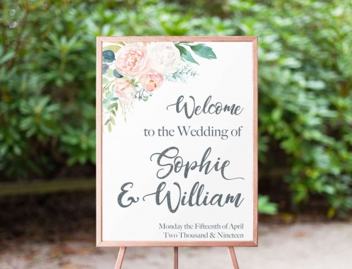 Sophie & William – Welcome Sign